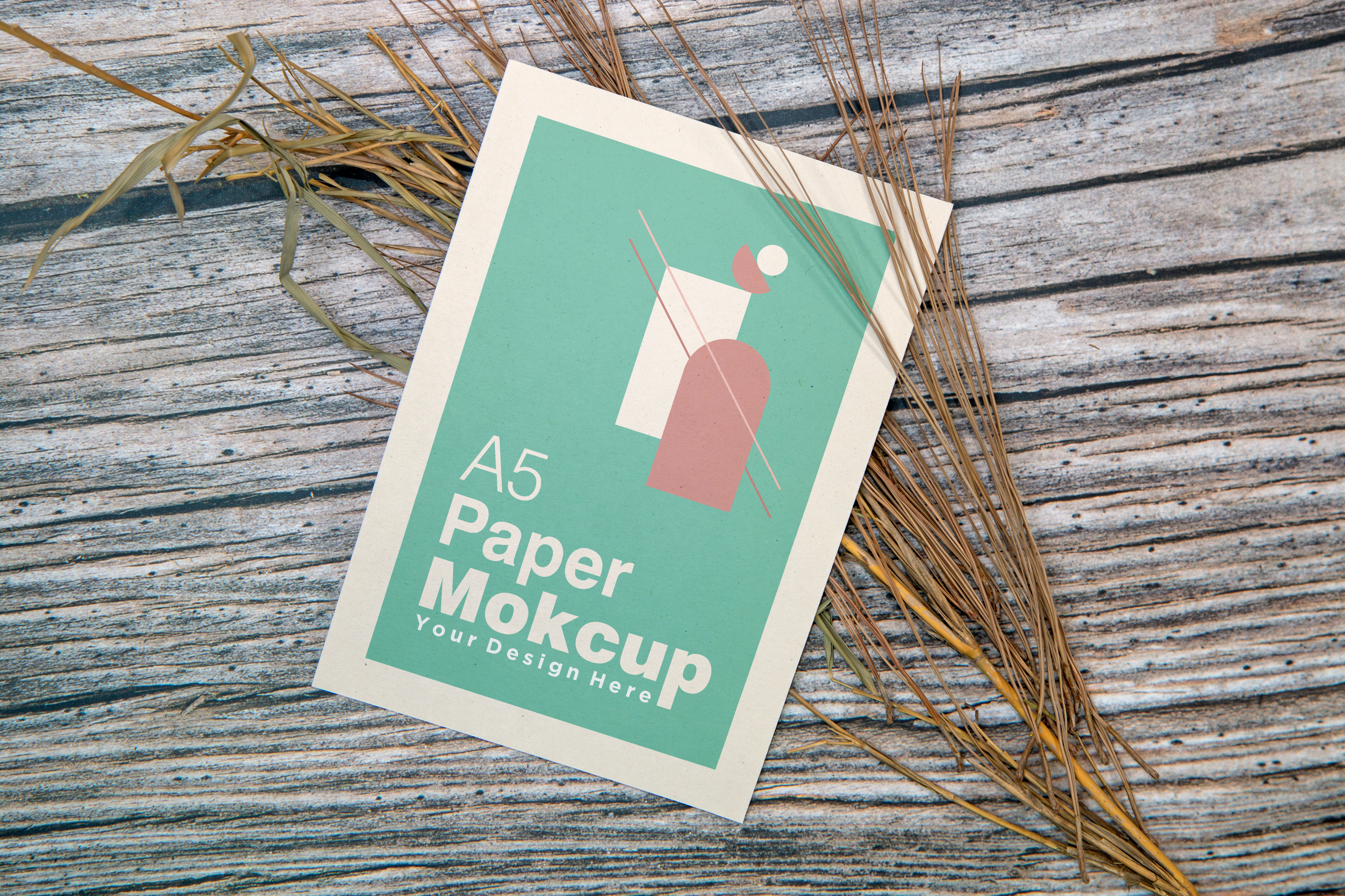 Mockup Cartão de Papel PSD Editável