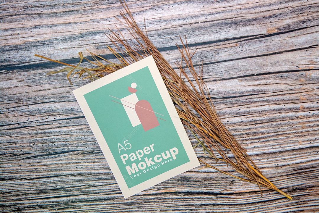 Mockup Cartão de Papel PSD Editável