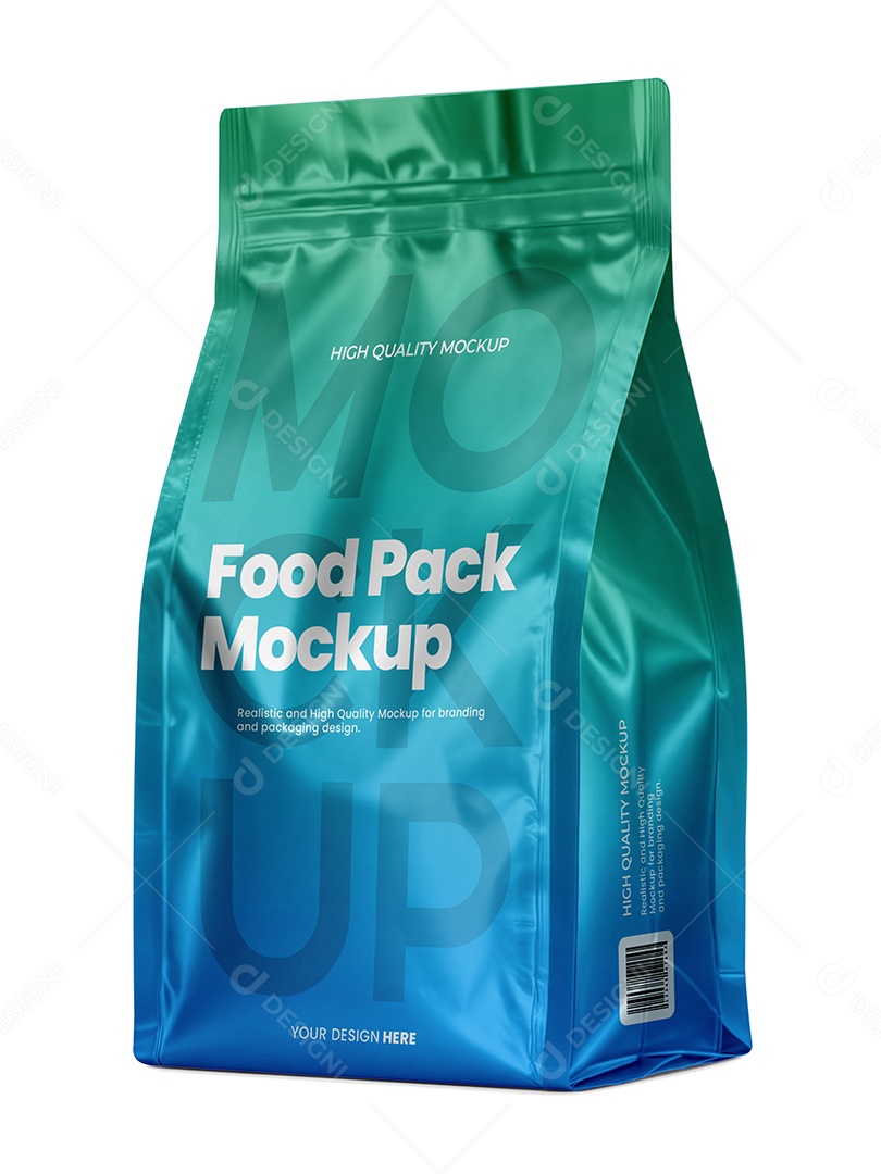 Mockup de Embalagem Metálica para Alimentos PSD Editável