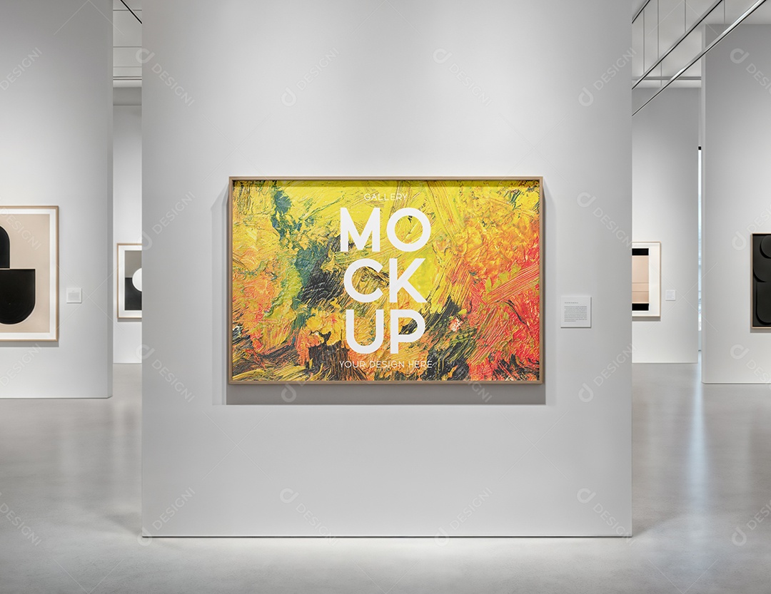 Mockup de Galeria de Arte PSD Editável