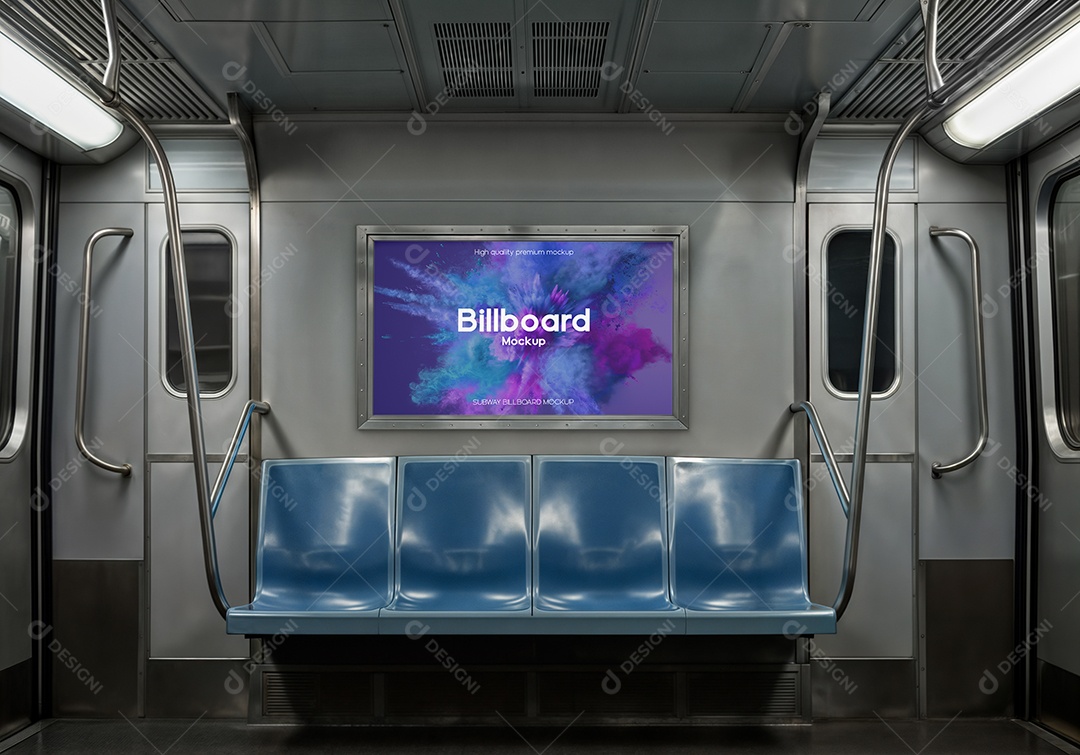 Suporte Para Painel Publicitário PSD Editável Mockup