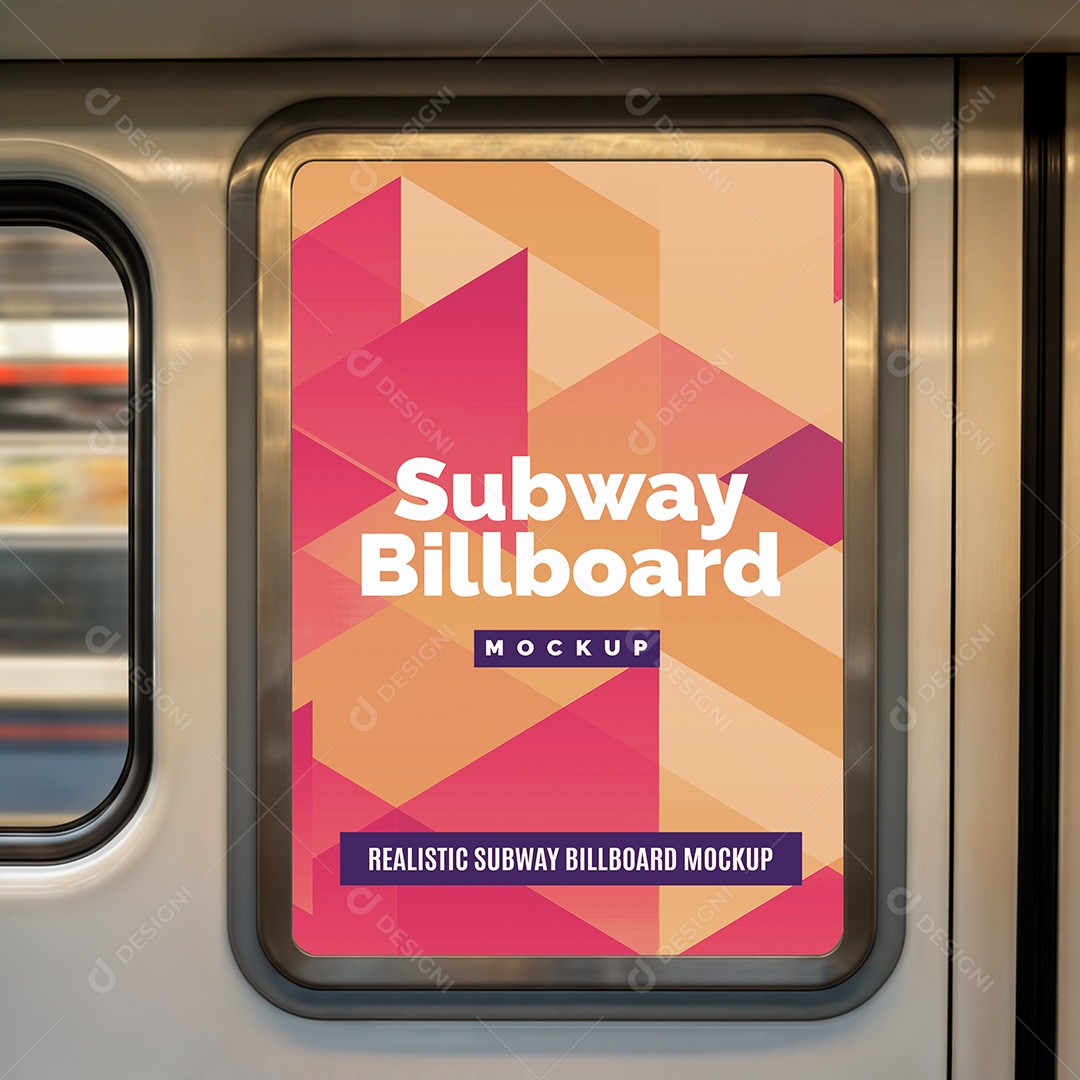 Mockup Suporte Para Painel Publicitário PSD Editável