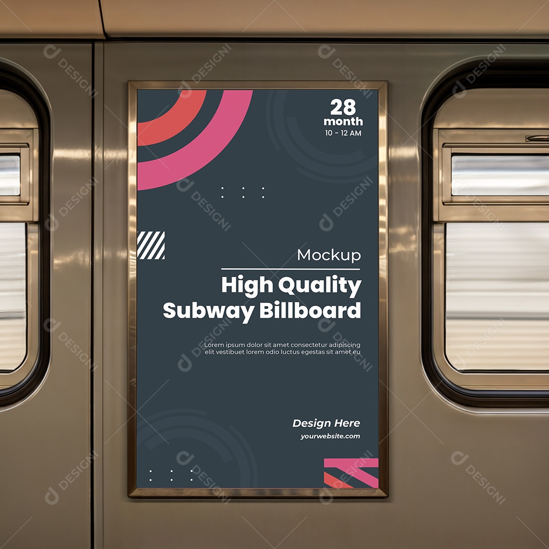 Mockup Suporte Para Painel Publicitário PSD Editável