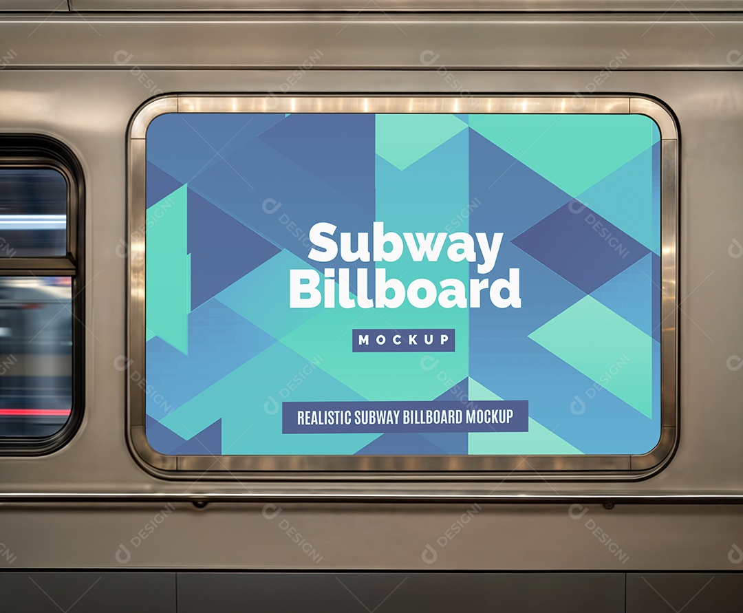 Mockup Suporte Para Painel Publicitário PSD Editável