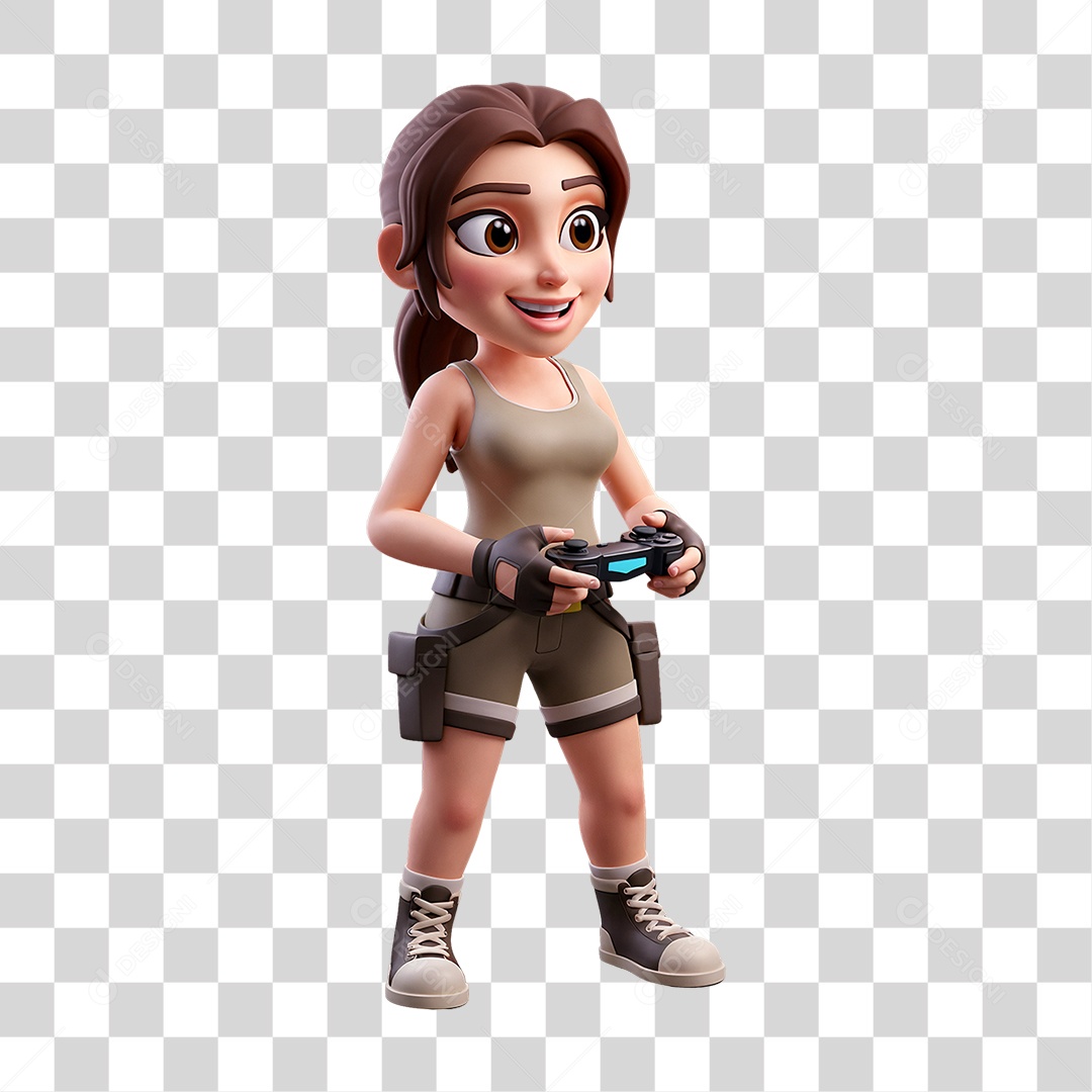 Personagem Lara Croft PNG Transparente