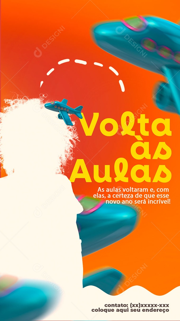 Story Volta às Aulas Social Media PSD Editável