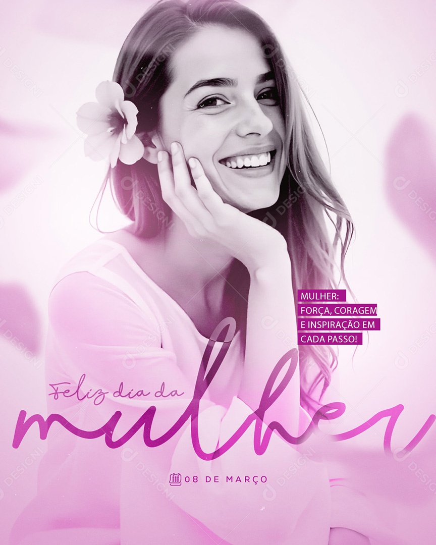 Dia Internacional Das Mulheres 08 de Março Social Media PSD Editável