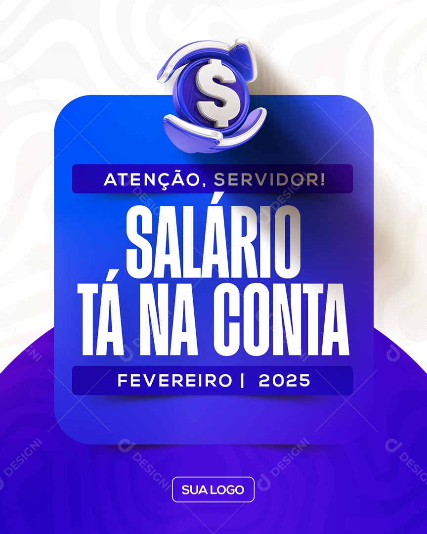 Salário tá na Conta Social Media PSD Editável