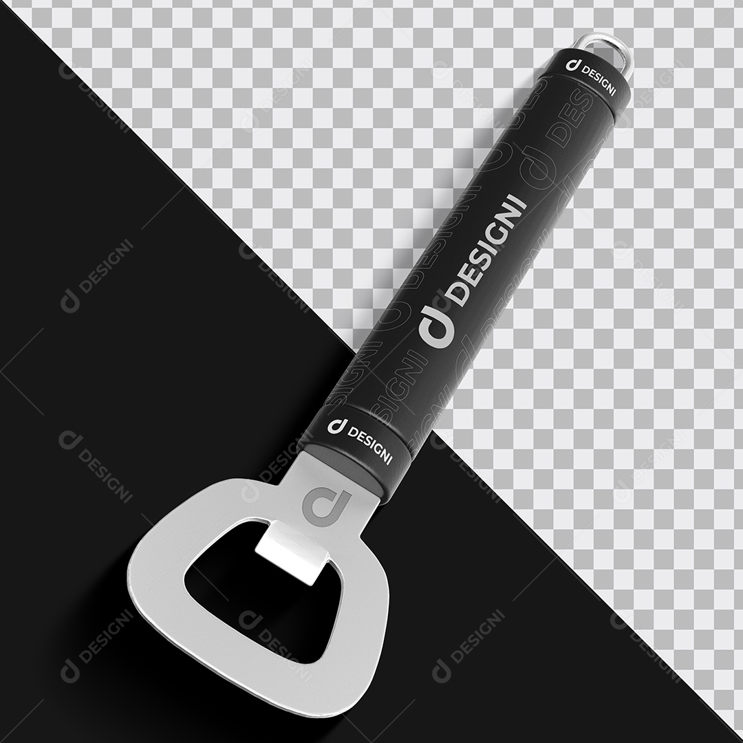 Mockup Abridor de Garrafa PSD Editável