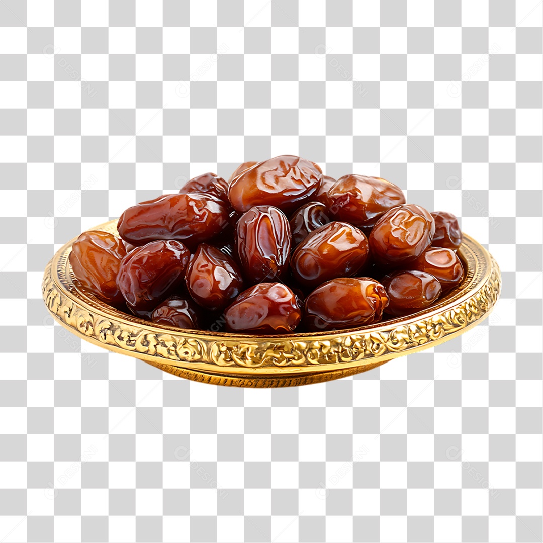 Tigela de Tâmaras PNG Transparente