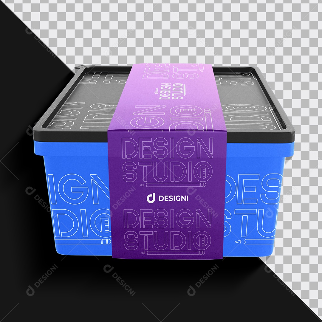 Mockup Pote de Sorvete PSD Editável