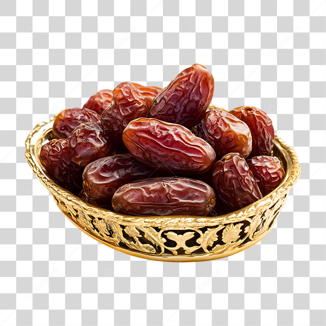 Tigela de Tâmaras PNG Transparente