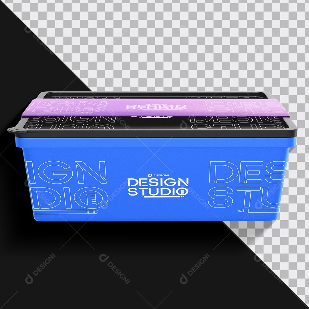 Mockup Pote de Sorvete PSD Editável