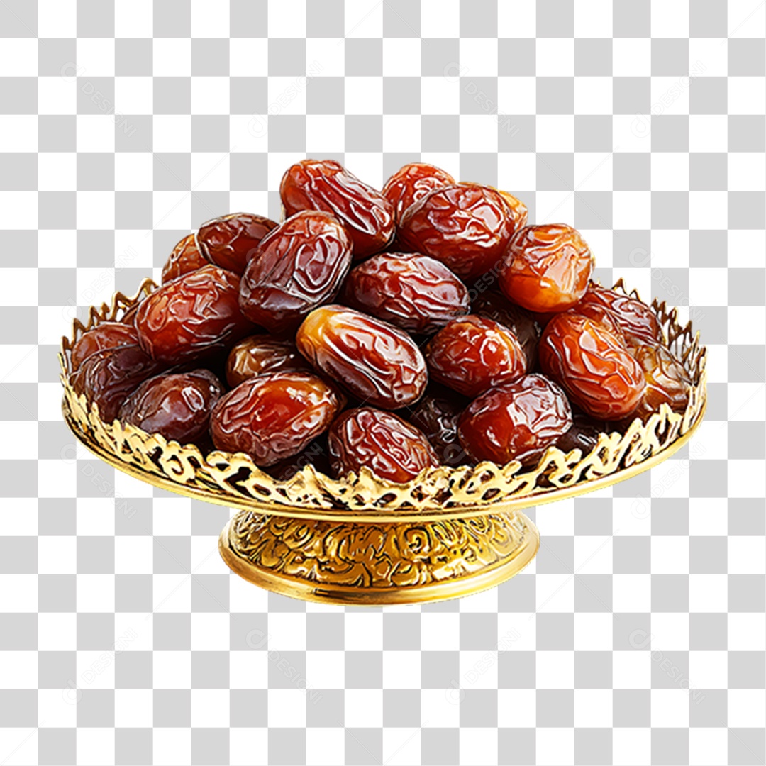 Tigela de Tâmaras PNG Transparente