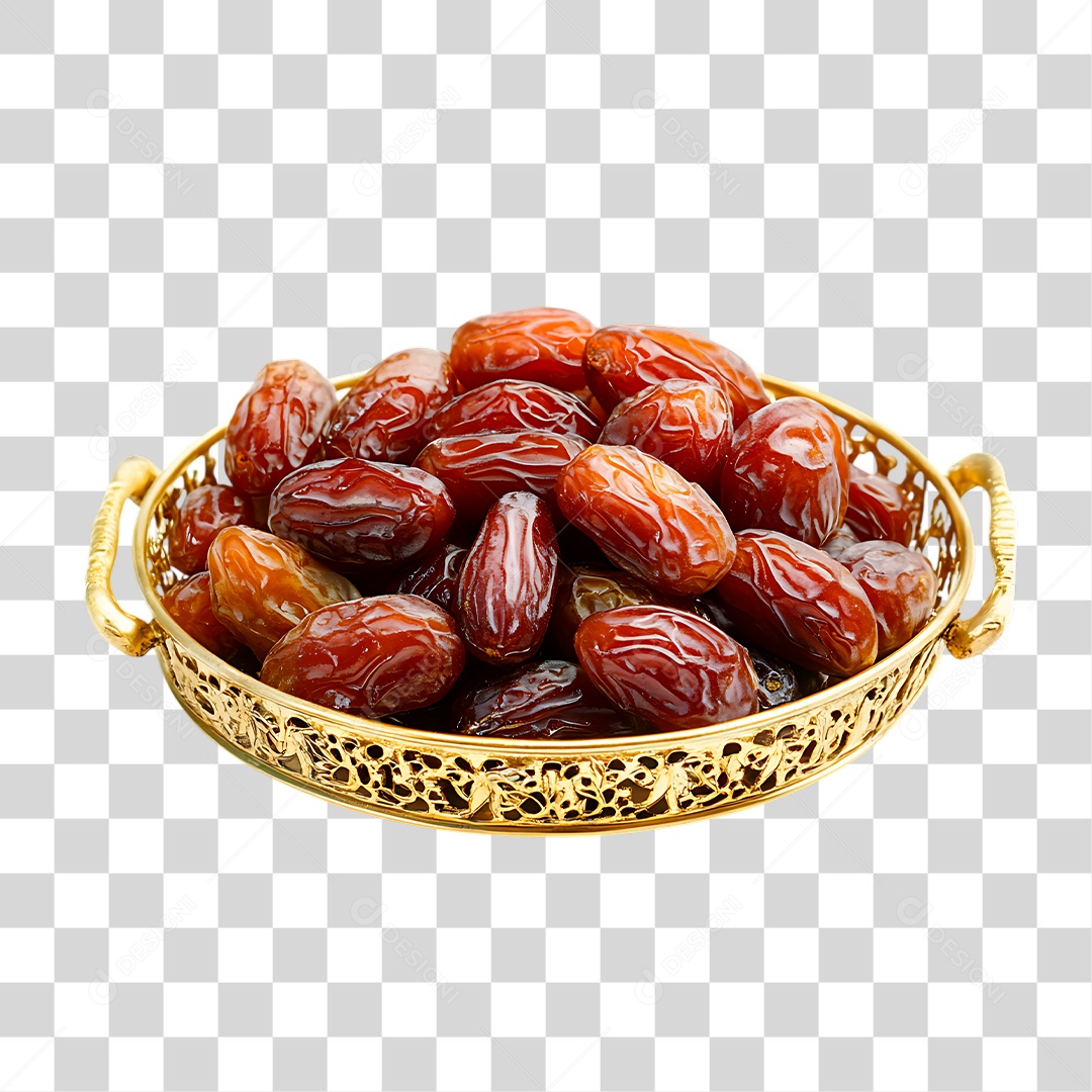 Tigela de Tâmaras PNG Transparente