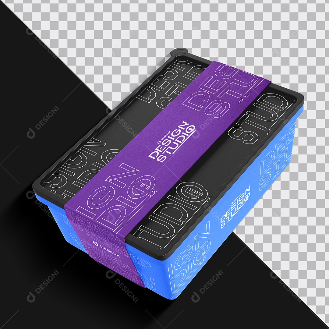 Mockup Pote de Sorvete PSD Editável