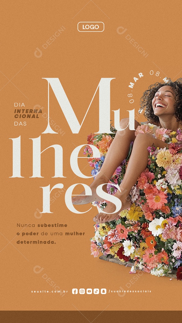 Story Dia Internacional Das Mulheres 08 de Março Social Media PSD Editável