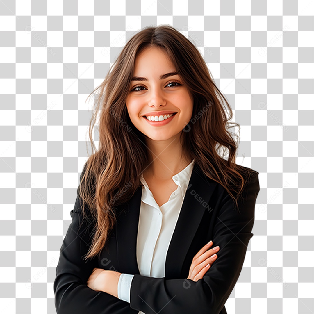 Mulher de Terno PNG Transparente