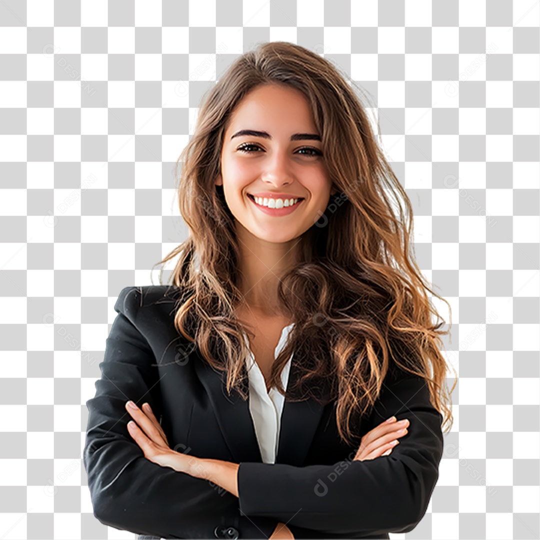 Mulher de Terno PNG Transparente