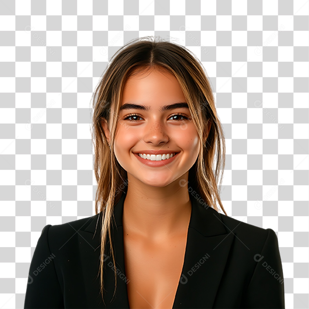 Mulher de Terno PNG Transparente