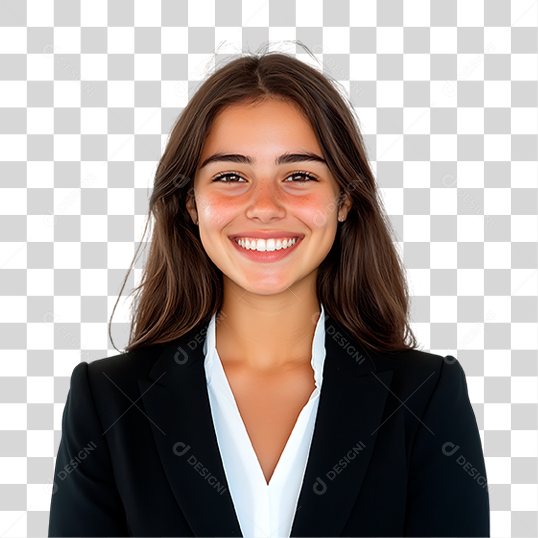 Mulher de Terno PNG Transparente