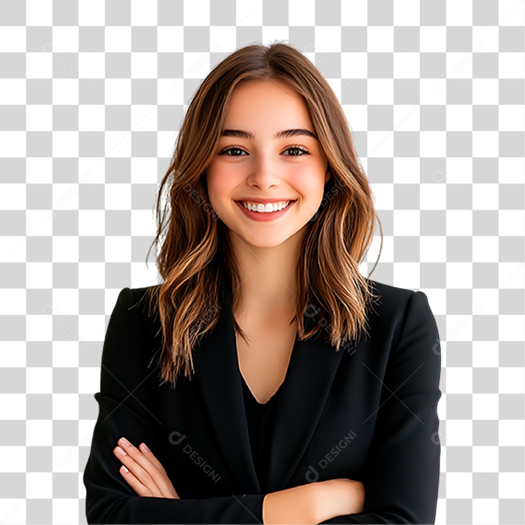 Mulher de Terno PNG Transparente