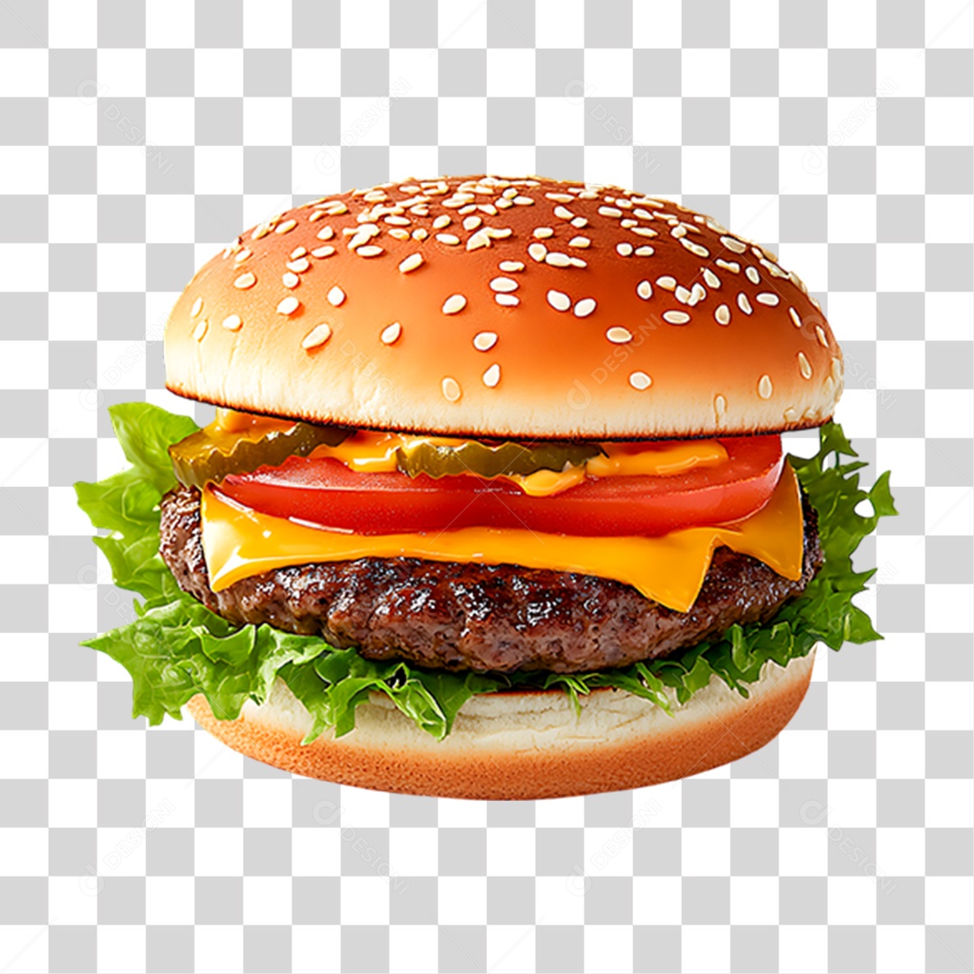 Hambúrguer PNG Transparente