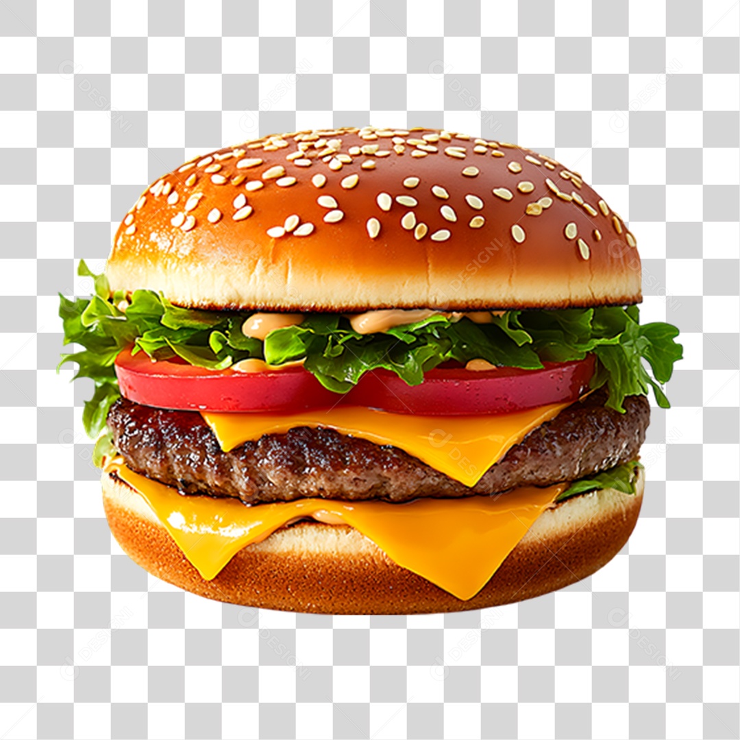 Hambúrguer PNG Transparente