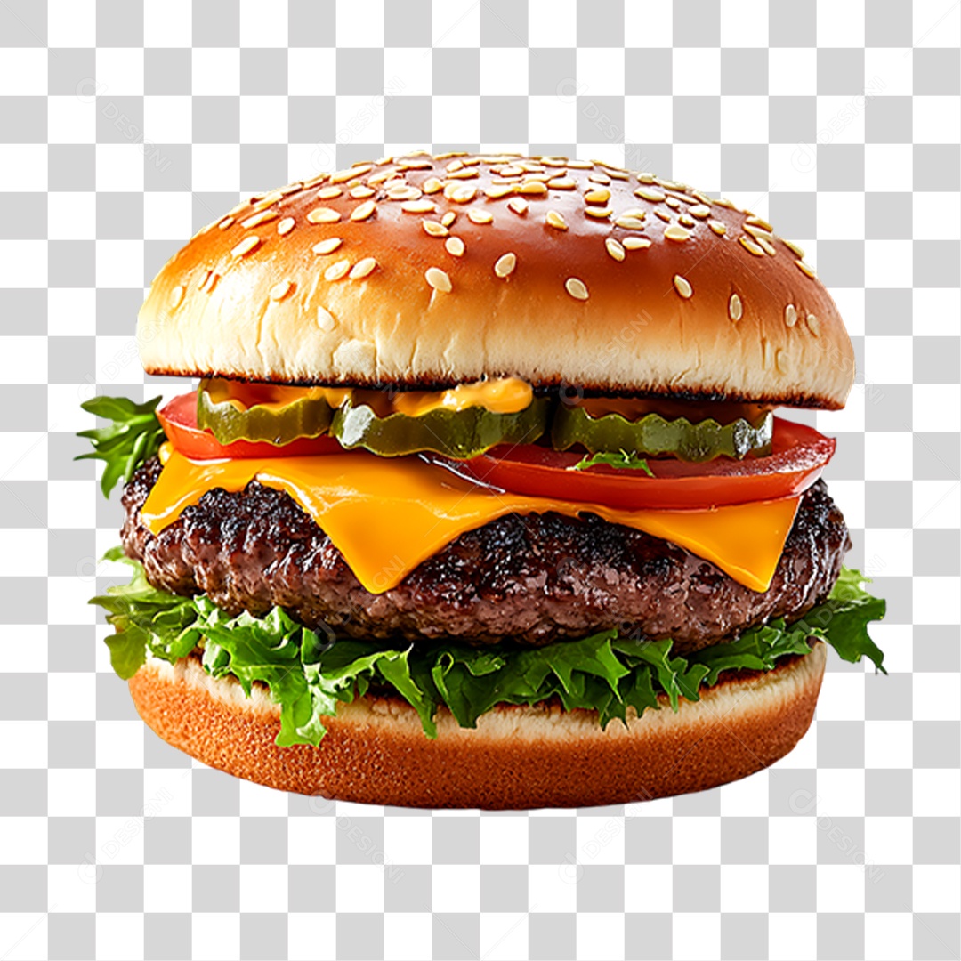Hambúrguer PNG Transparente