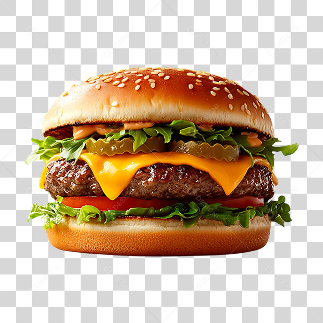 Hambúrguer PNG Transparente