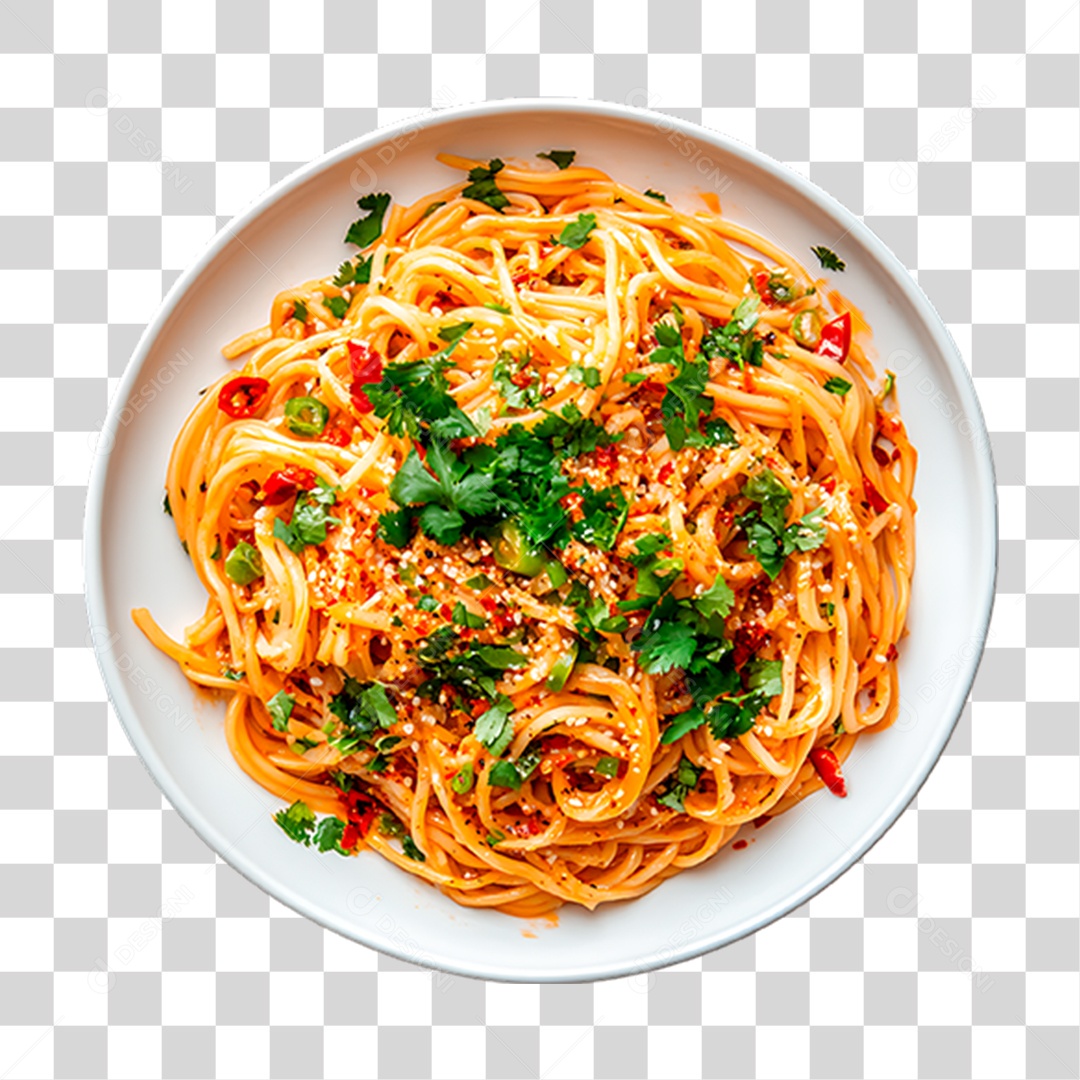 Prato de Macarrão PNG Transparente