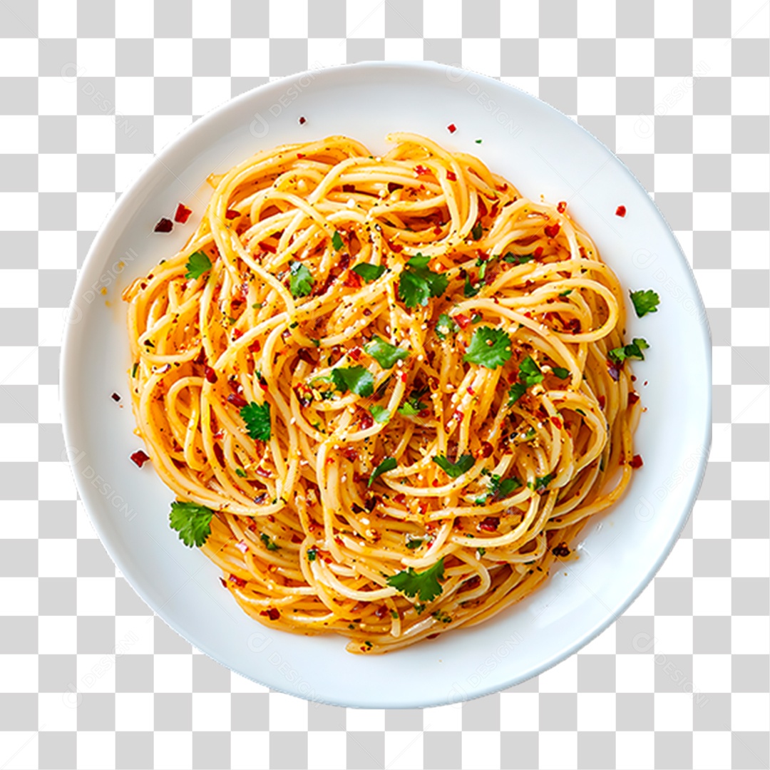 Prato de Macarrão PNG Transparente
