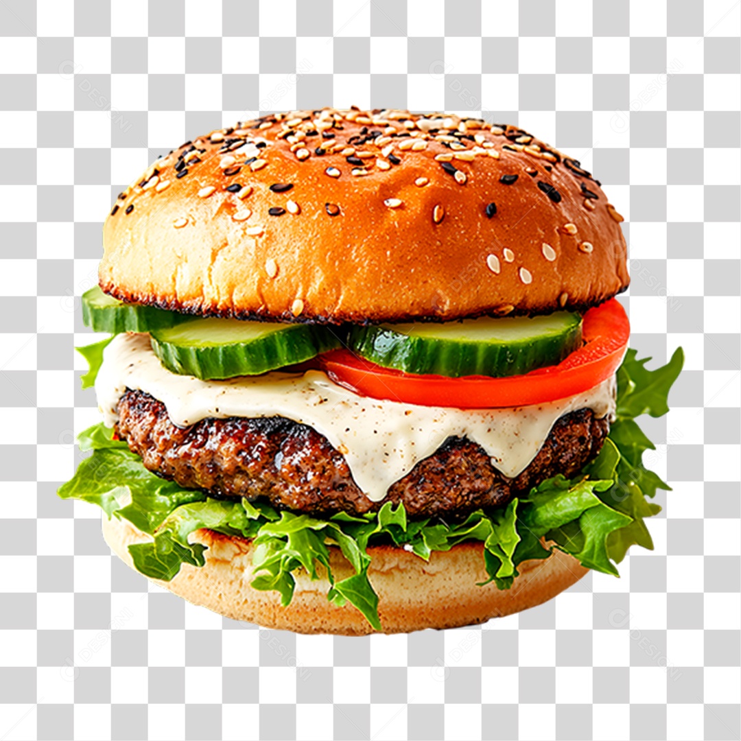 Hambúrguer PNG Transparente