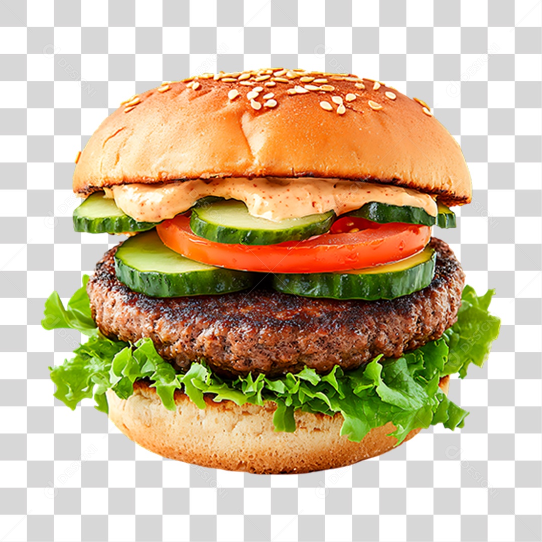 Hambúrguer PNG Transparente
