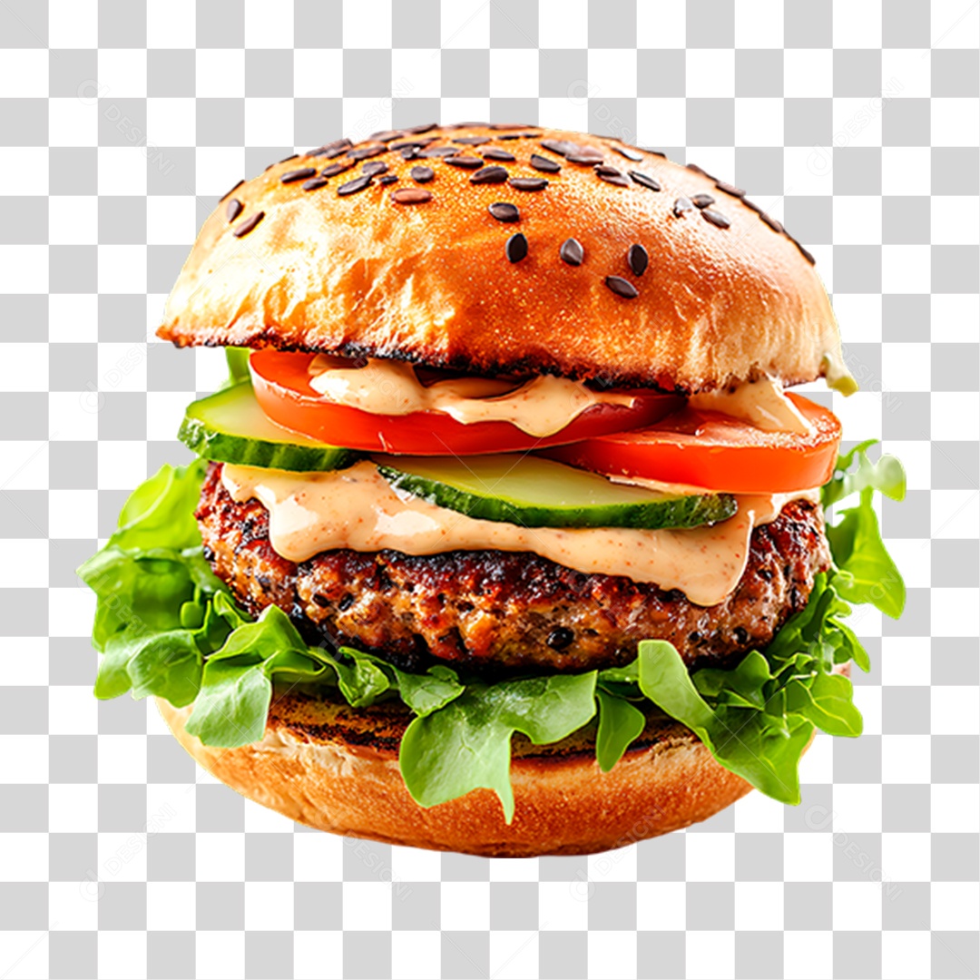 Hambúrguer PNG Transparente