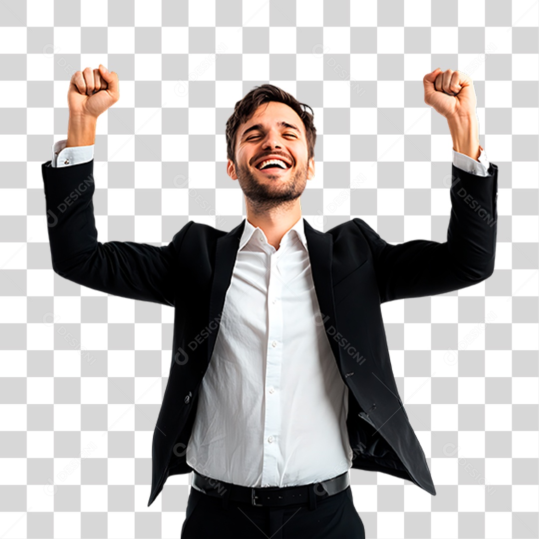 Homem de Terno PNG Transparente