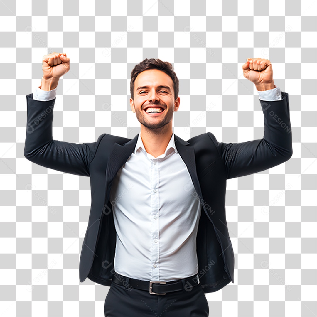 Homem de Terno PNG Transparente