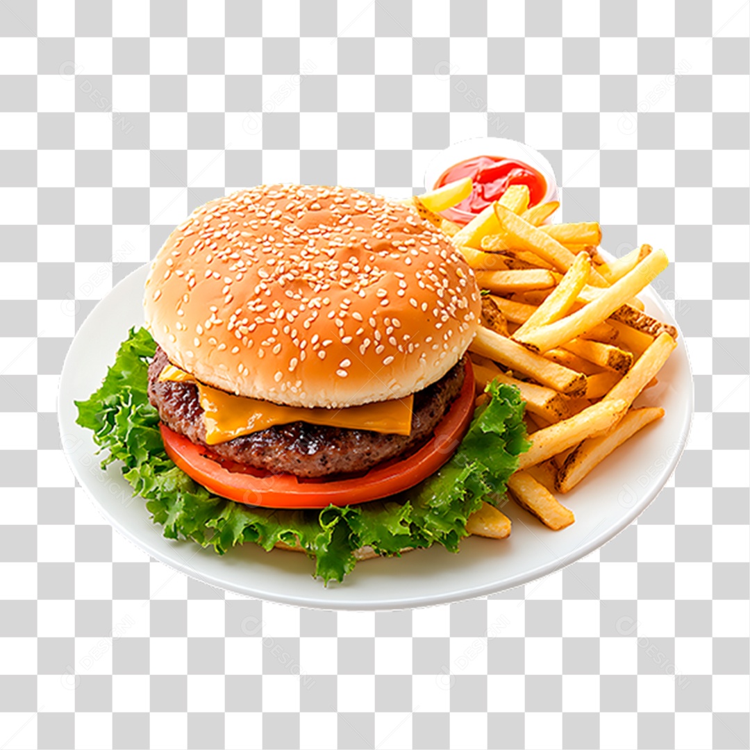 Hambúrguer PNG Transparente