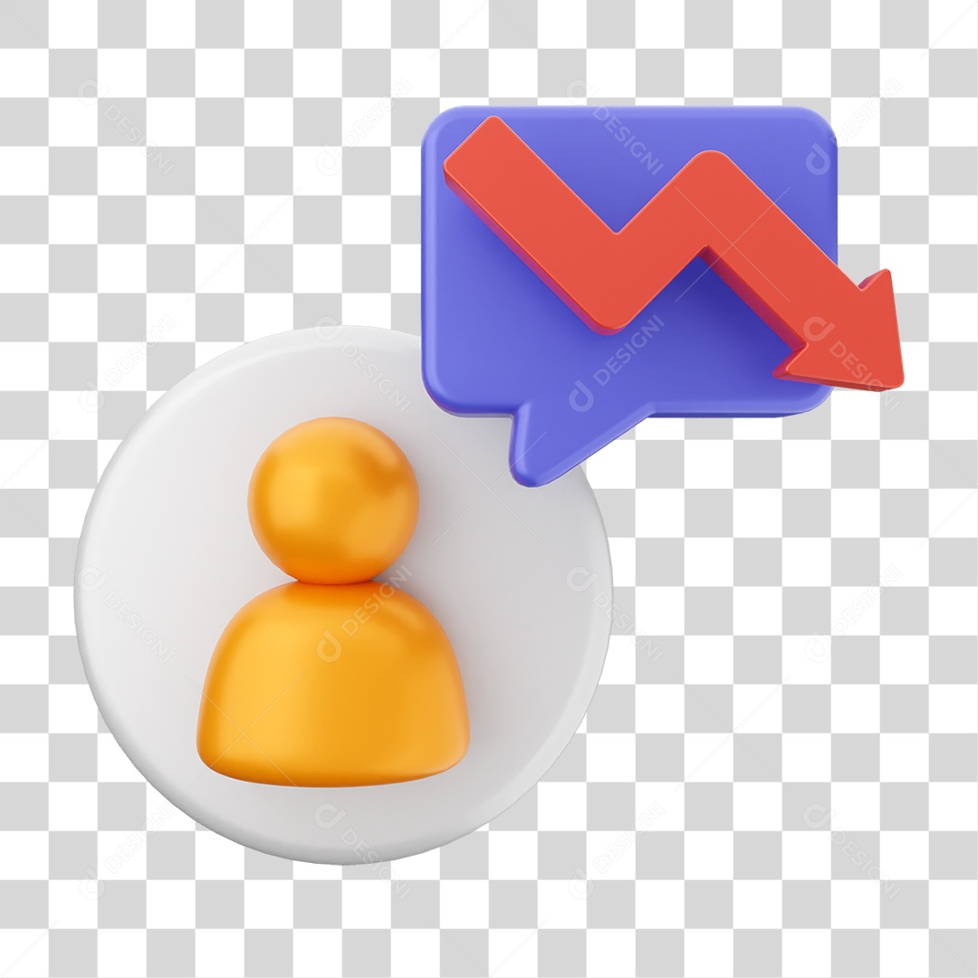 Elemento 3D Símbolos de Negociação Gráficos PNG Transparente