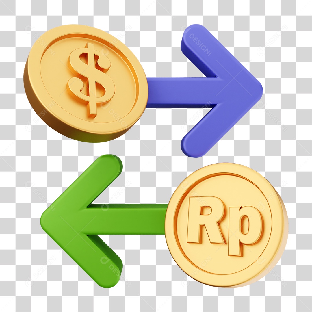 Elemento 3D Símbolos de Negociação Gráficos PNG Transparente