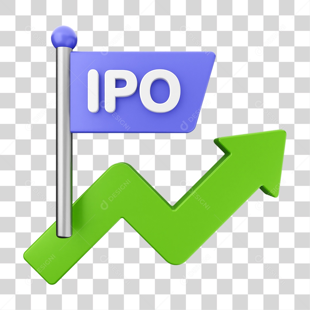 Elemento 3D Símbolos de Negociação Gráficos PNG Transparente