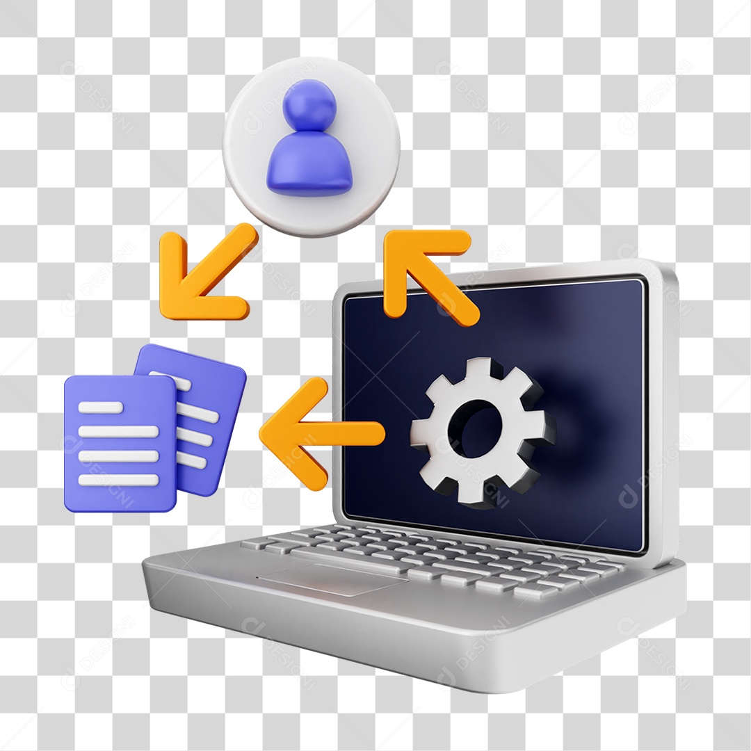 Elemento 3D Símbolos de Negociação Gráficos PNG Transparente