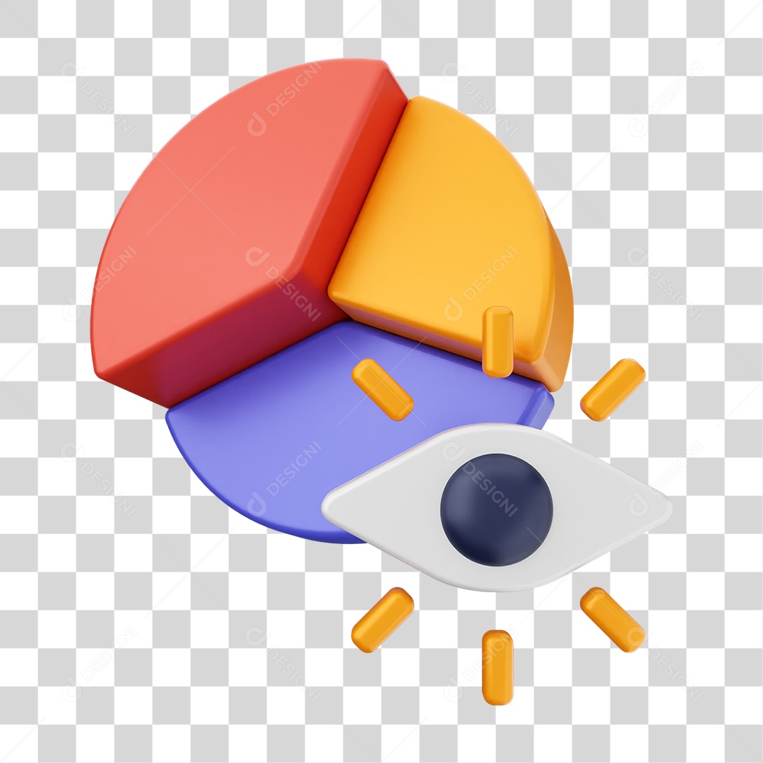 Elemento 3D Símbolos de Negociação Gráficos PNG Transparente