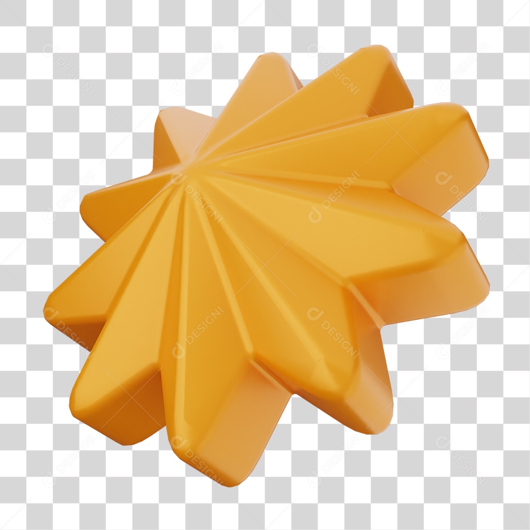 Elemento 3D Estrela Decoração PNG Transparente