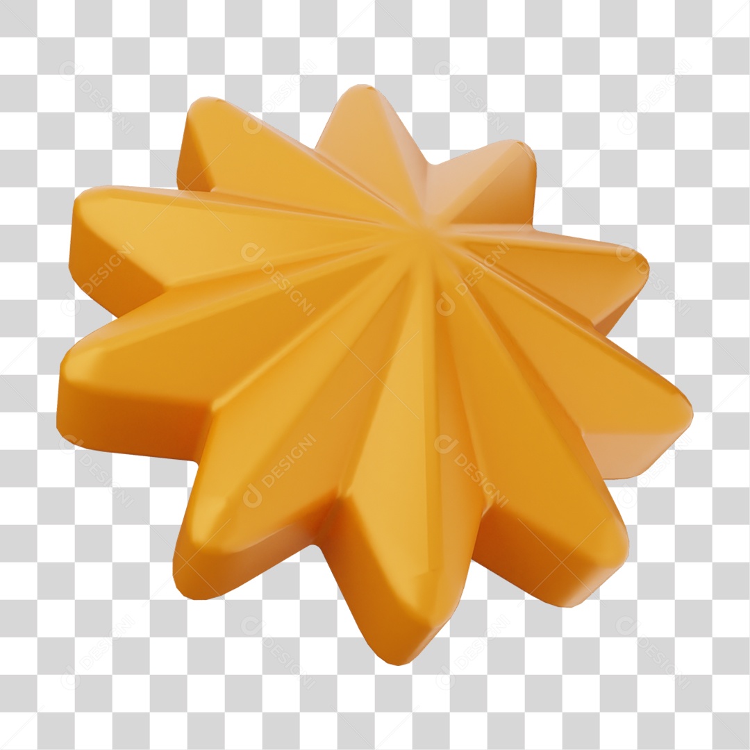 Elemento 3D Estrela Decoração PNG Transparente