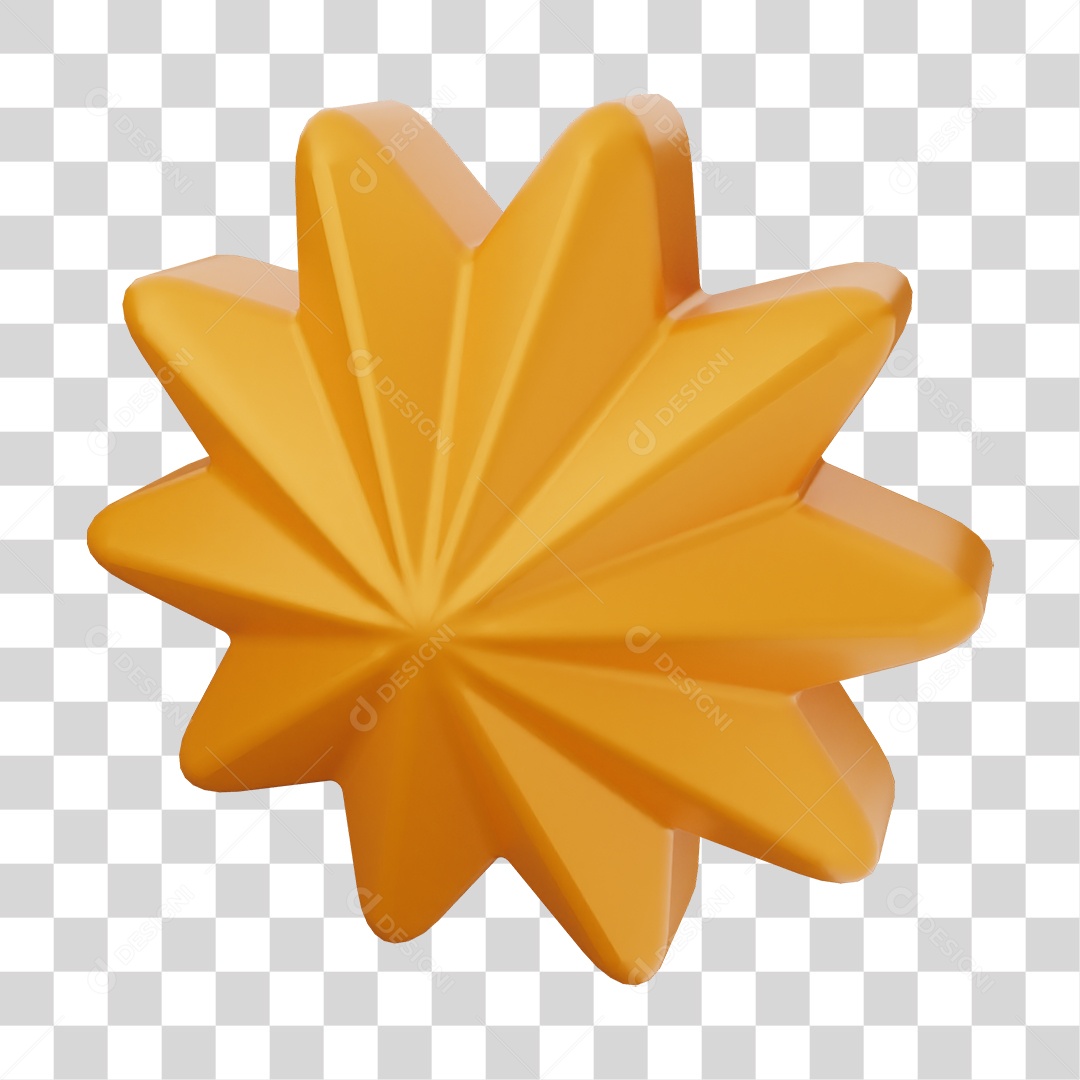 Elemento 3D Estrela Decoração PNG Transparente
