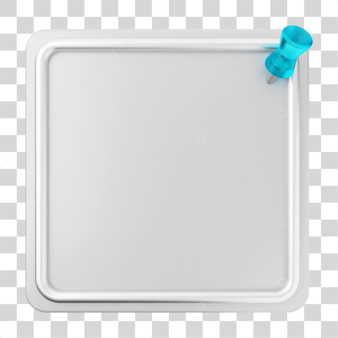 Elemento 3D Caixa de Texto Perguntas PNG Transparente