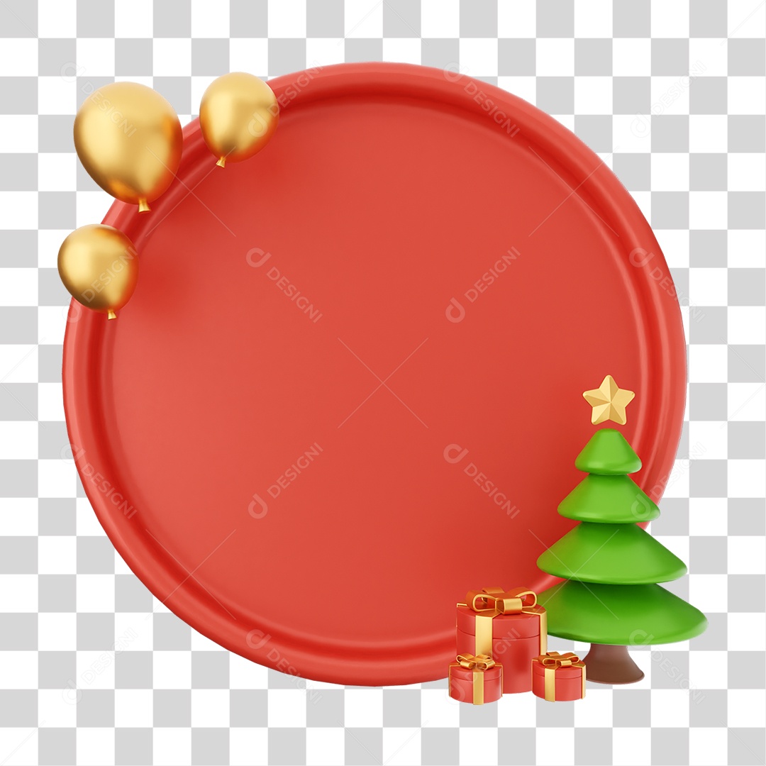 Elemento 3D Caixa de Texto Nota PNG Transparente