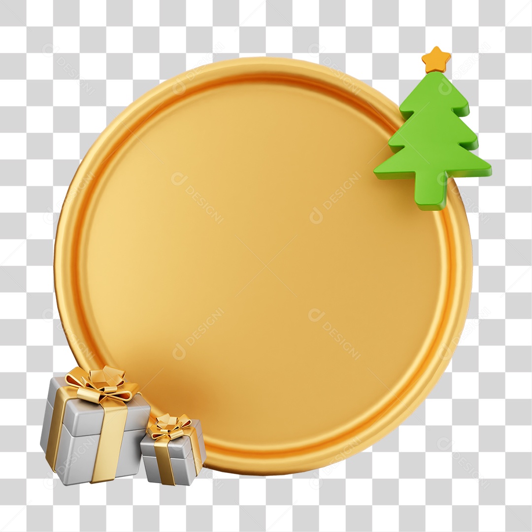 Elemento 3D Caixa de Texto Nota PNG Transparente