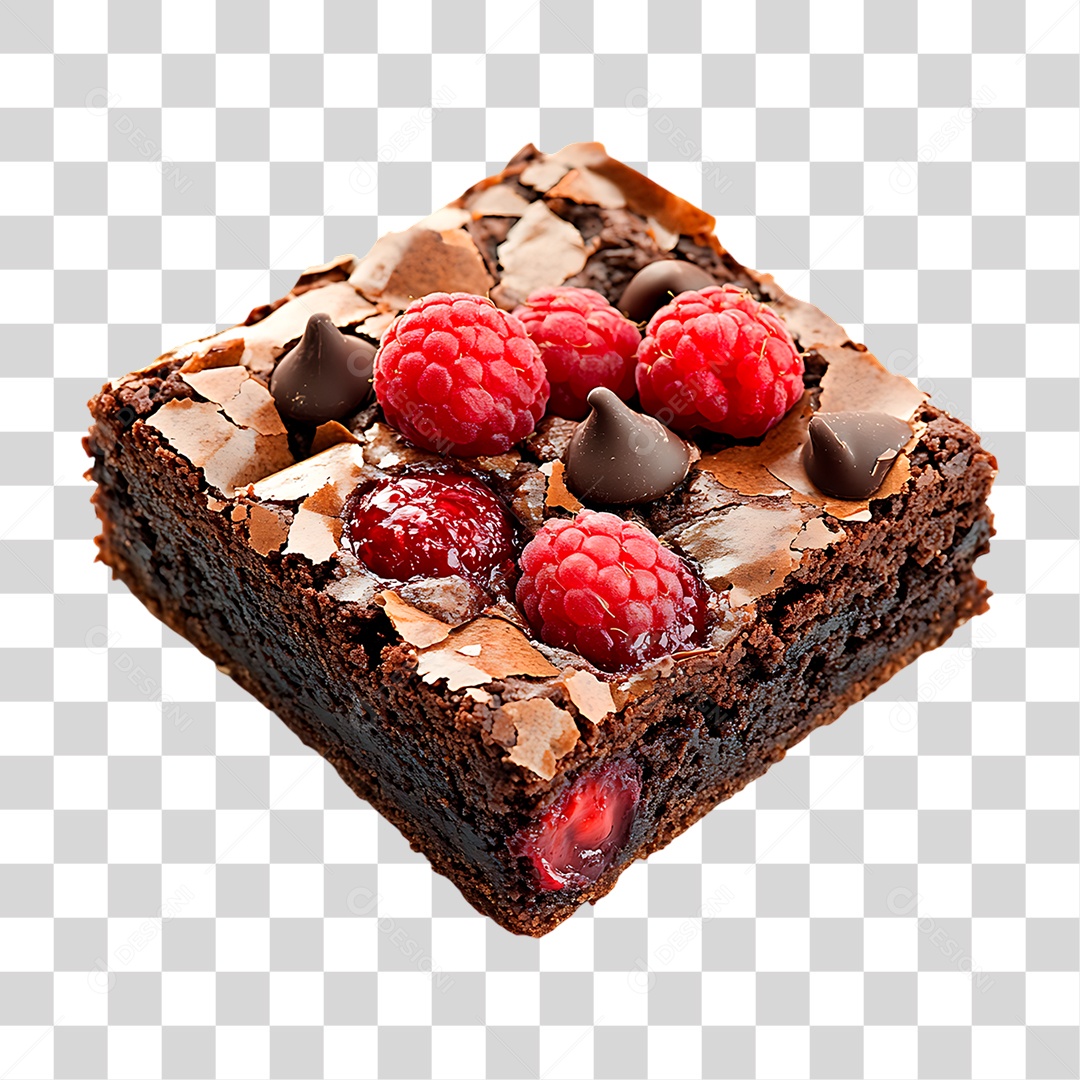 Bolo de Chocolate PNG Transparente